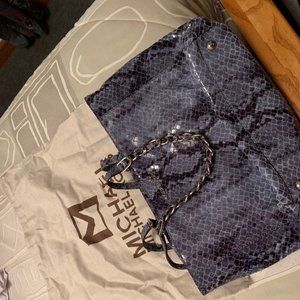 Michael Kors "Snakeskin" Chain Handle Handbag